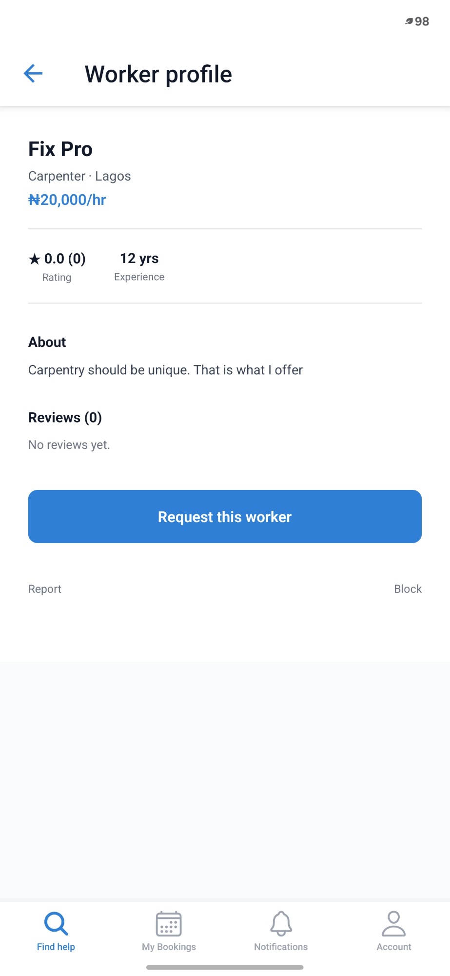Find verified workers nearby